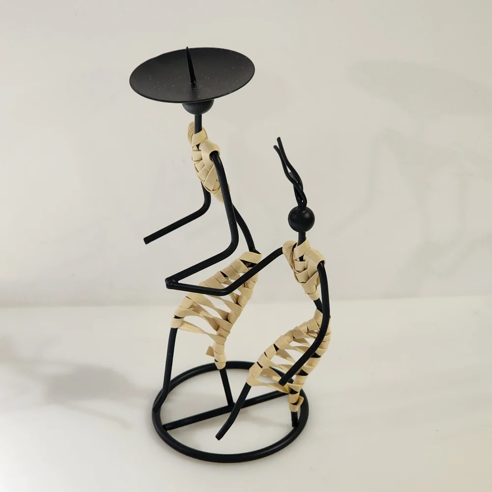 Cobble Creek Wire Figure‎ Candle Holder Set of 3 pcs